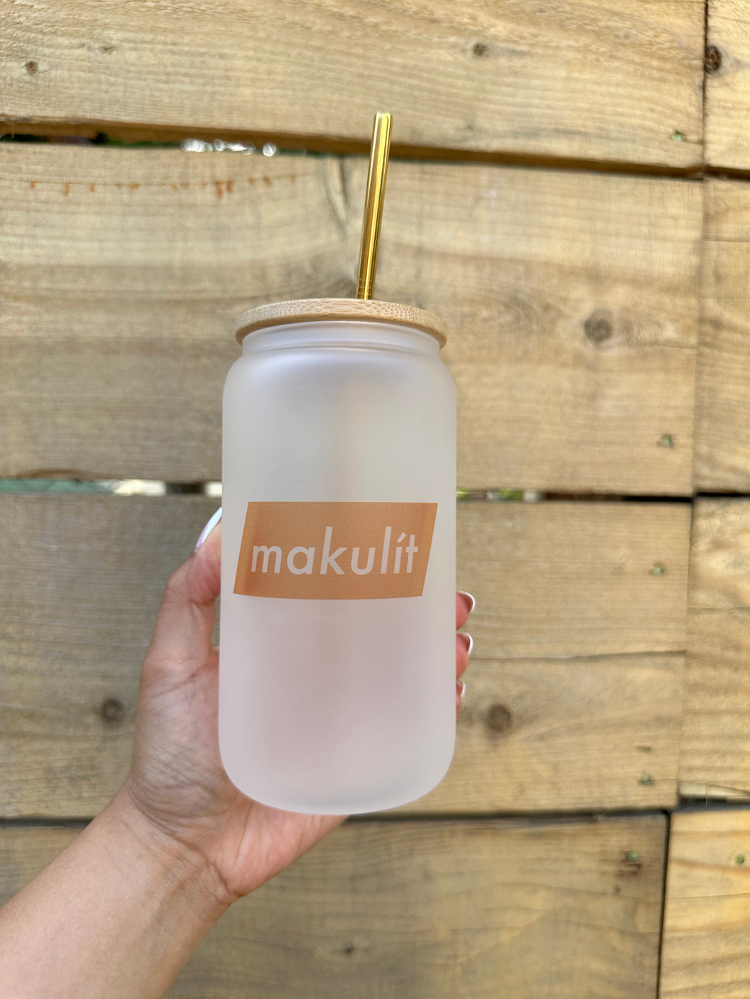 Makulit Frosted Glass Can Set 20oz